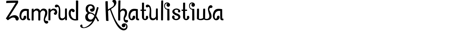 Zamrud And Khatulistiwa Font preview
