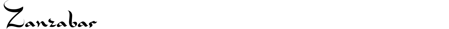 Zanzabar Font preview