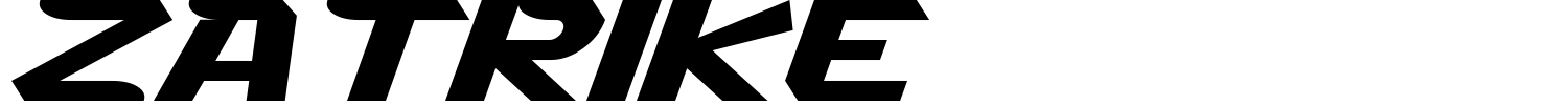 Zatrike Font preview