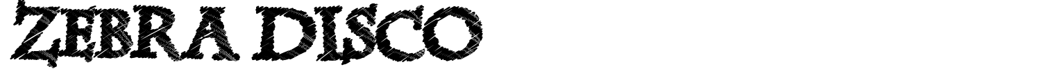 Zebra Disco Font preview