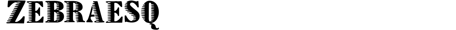 Zebraesq Font preview