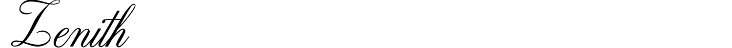 Zenith Font preview
