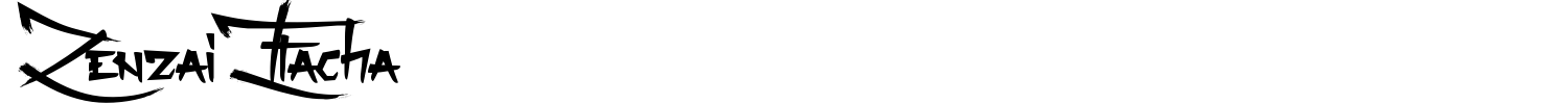 Zenzai Itacha Font preview