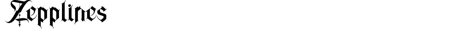 Zepplines Font preview