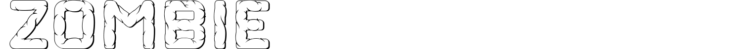Zombie Font preview