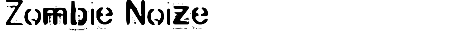 Zombie Noize Font preview