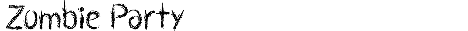 Zombie Party Font preview