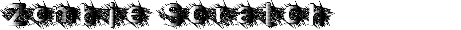 Zombie Scratch Font preview