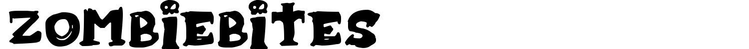 Zombiebites Font preview