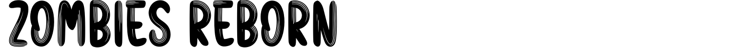 Zombies Reborn Font preview
