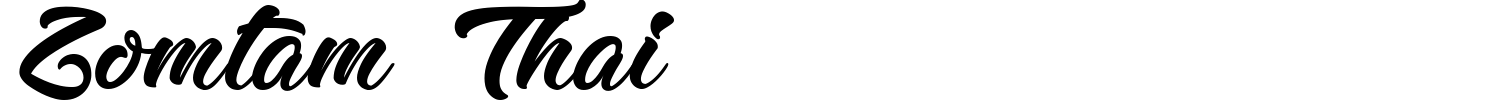 Zomtam Thai Font preview